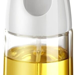 Oil Sprayer for Cooking- 200ml Glass Olive Oil Sprayer Mister, Olive Oil Spray Bottle, Kitchen Gadgets Accessories for Air Fryer, Canola Oil Spritzer, Widely Used for Salad Making, Baking, Frying,BBQ4