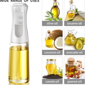 Oil Sprayer for Cooking- 200ml Glass Olive Oil Sprayer Mister, Olive Oil Spray Bottle, Kitchen Gadgets Accessories for Air Fryer, Canola Oil Spritzer, Widely Used for Salad Making, Baking, Frying,BBQ4