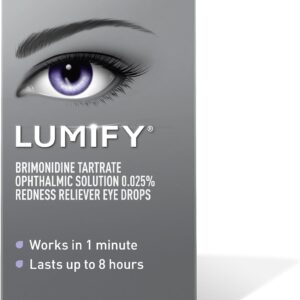 LUMIFY Eye Drops for Red Eyes, Redness Reliever for Brighter Looking Eyes, Works in 1 Minute & Lasts Up to 8 Hours, Eye Drops, 0.25 Fl Oz (7.5mL)