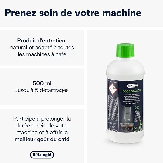 DELONGHI DESCALER ECODECALK DLSC500 Bottle 500ml (Pack of 1)