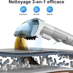 Rivenara Steam Cleaner Sofa Shampoo – 450 W Product Cleaner Detacher, Cleaners, Carpets, Vacuum Cleaners, Injector Extractor for Carpets, Mattresses, Fabric Interiors, Cars