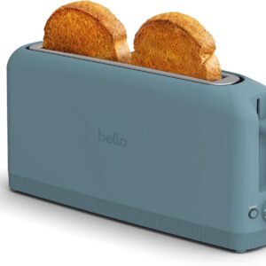 bella 2 Slice Slim Toaster, 6 Setting Shade Control w Reheat and Cancel Buttons, Removable Crumb Tray, 10” Long Slot, Anti Jam & Auto Shutoff, Auto Centering Guides and Cord Wrap, 900 Watt, Surf Welcome to Seller Assistant Please log in to your account to start working Log in